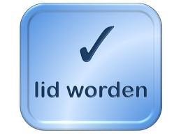 Blauwe knop lid worden